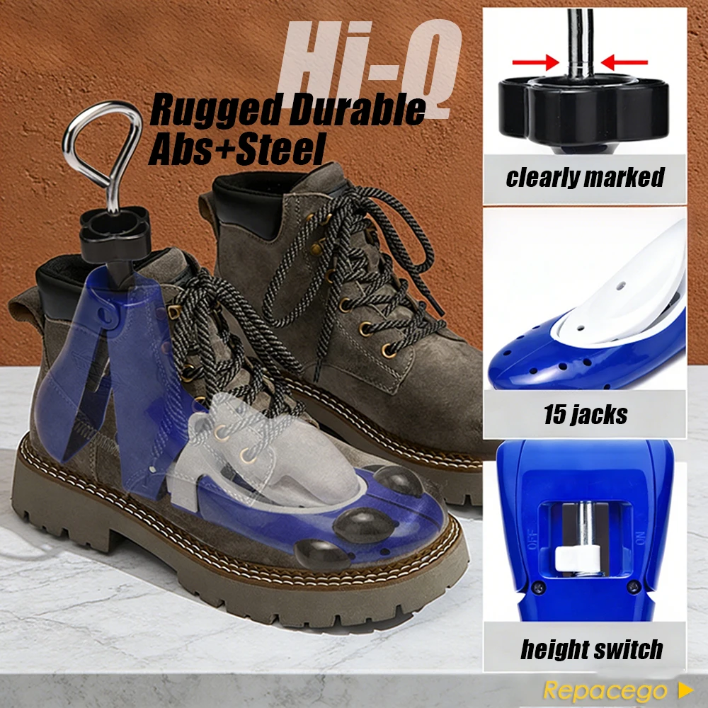 Repacego 1/2 Pcs Shoe Stretcher Universal Shoe Trees Unisex Men Women Adjustable Length Width high low top shoes Extender Keeper