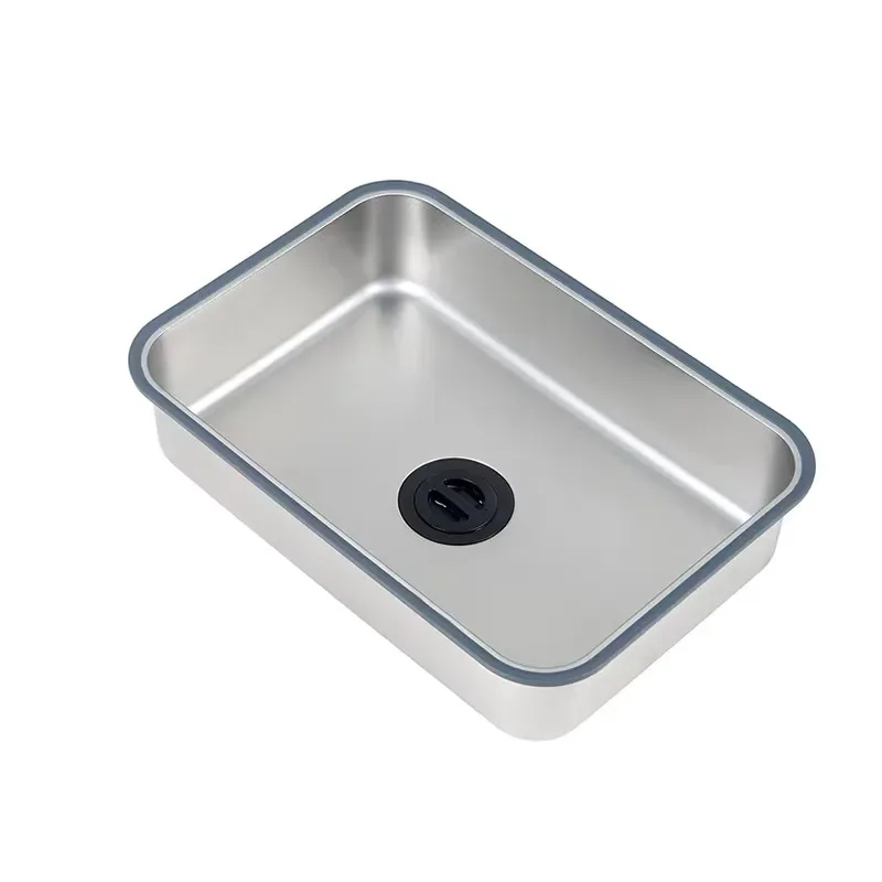 STLF Hot-selling large 304 stainless steel grain embossed scratch-proof Japanese kitchen sink with faucet