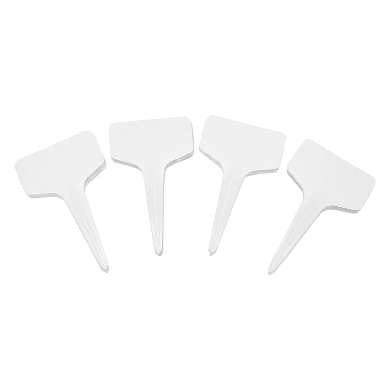 100 pcs Garden Labels gardening plant classification sorting sign tag ticket plastic writing plate board Plug in card white