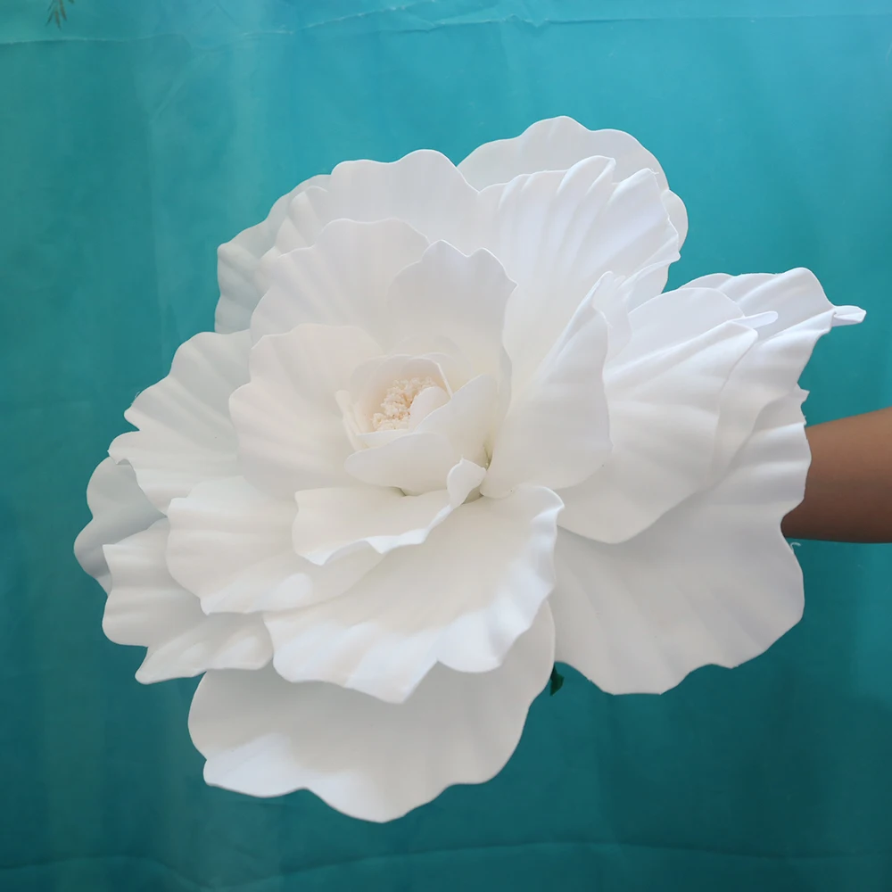 2 stuks 30cm Grote Kunstmatige Pioen PE Bloem Bruiloft Decoratie Kunstplanten Winkelcentrum Etalage Kunstbloemenboeket