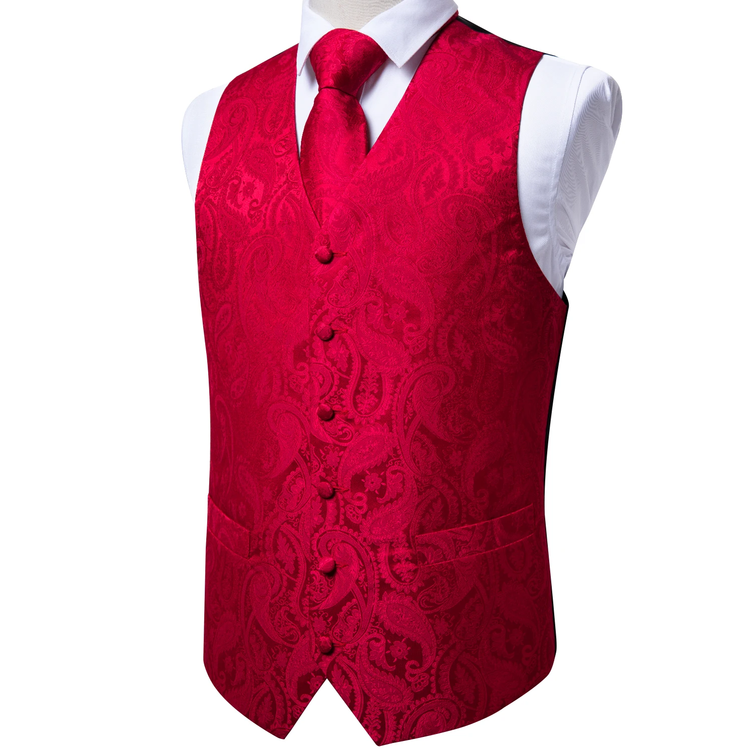 Gilet da matrimonio rosso pais - Pocket Square Set recensione e prezzo