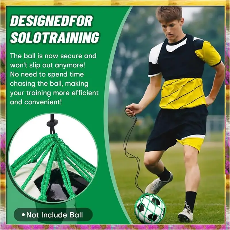 Rede de bola de futebol, 2 peças, amigável ao orçamento, para bola, tamanho 3, 4, 5, solo, auxílio para treinamento de prática de chute de futebol