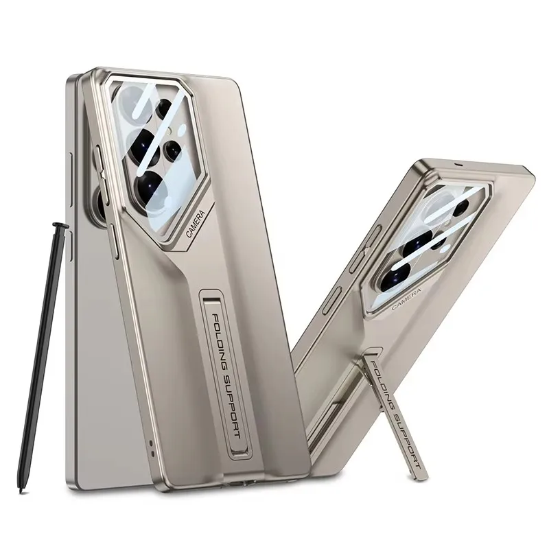 Ultra-thin Stand Armor Case For Samsung Galaxy S26 Ultra S25 Ultra All-included Camera Protector Plastic Cover