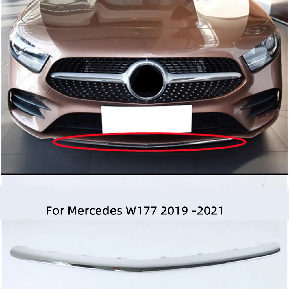 

NEW Front Bumper Lower Chrome Molding Trim Silver OE# A1778854202 1778854202 For Mercedes A Class W177 A180 A200 2019 2020