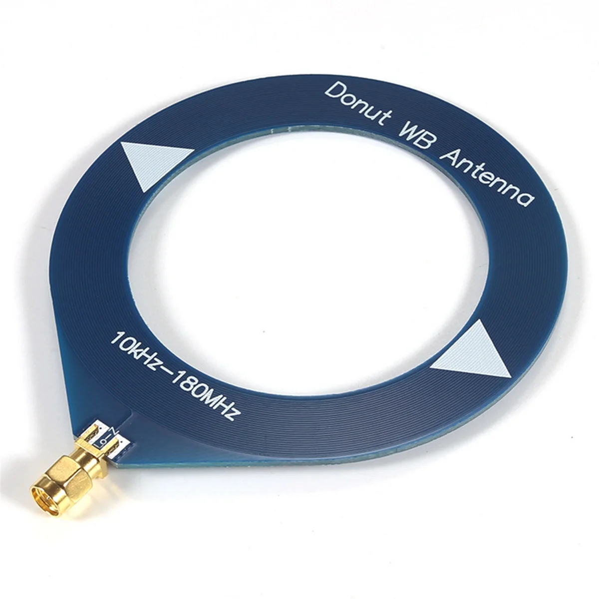 B58ADonut Broadband Antenna 10kHz-180MHz Receiving Antenna Mini Loop Antenna for Radio Walkie Talkie SDR Blue