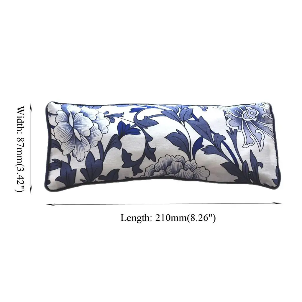 Silk Eyeshade Sleep Mask with Lavender Flax Seed Eye Pillow Natural Sleep Aid for Restorative Yoga Meditation