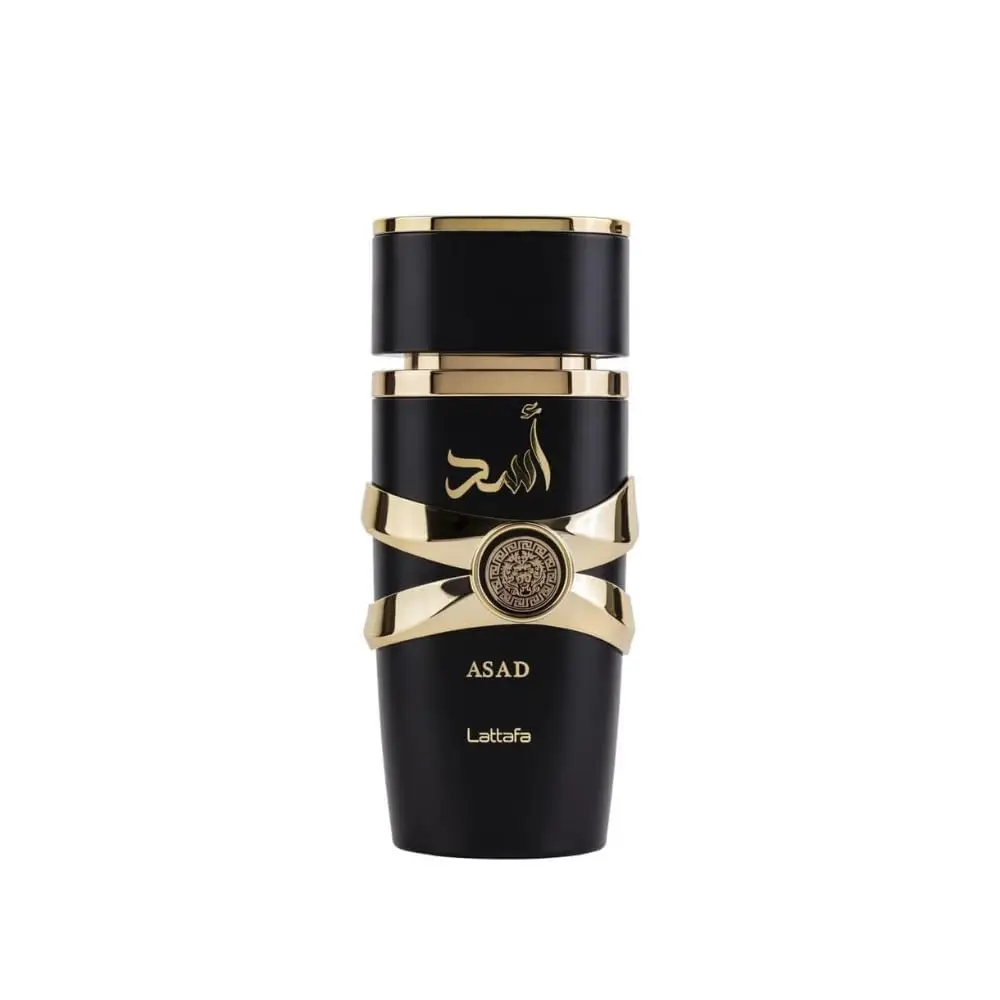 Lattafa Asad - Eau de Parfum unisex intenso, aroma oriental atrevido e icónico, 3,4 oz / 100 ml