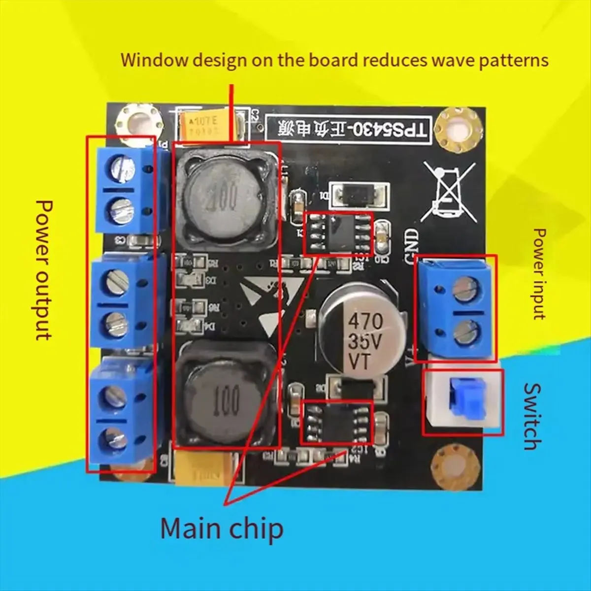 A72Z TPS5430 Positive Negative Dual Power Supply Module with Switching 5V Output 5v