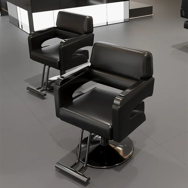 Swivel Styling Barber Chair Heavy Duty Luxury Salon Chair Movable Professional Fauteuil Coiffure Hair Salon Furniture