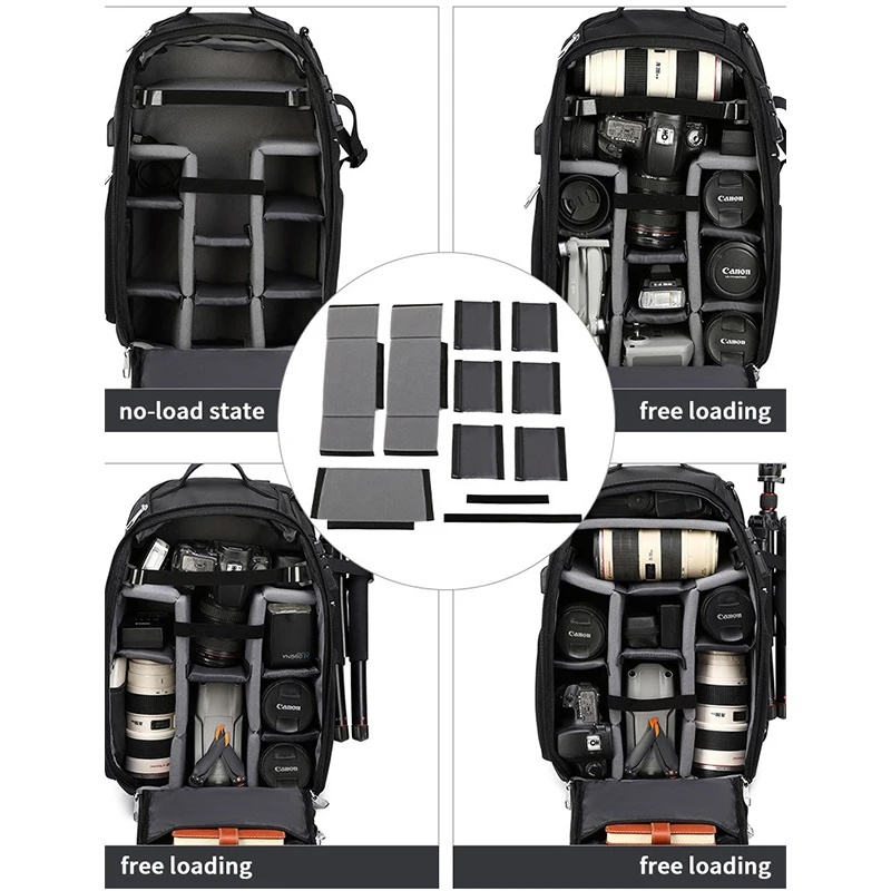 New Large Capacity Photography Backpack Waterproof Professional Camera Bag Stylish Laptop Backpack Suitcase For SLR Drone Canon