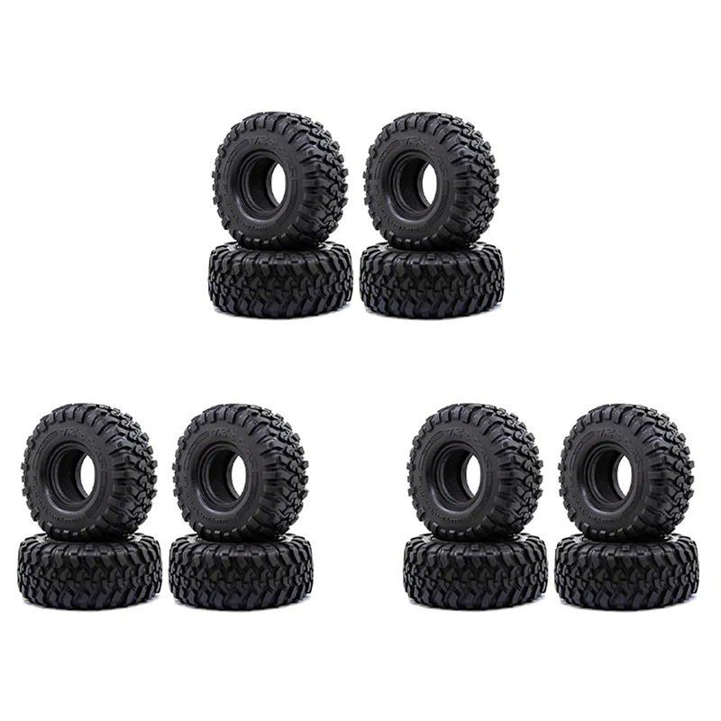

A13Q-12PCS 118MM 1.9 Rubber Tires Tyres Wheel For 1/10 RC Crawler Car Axial SCX10 90046 AXI03007 Traxxas TRX4 D90 Tamiya CC01