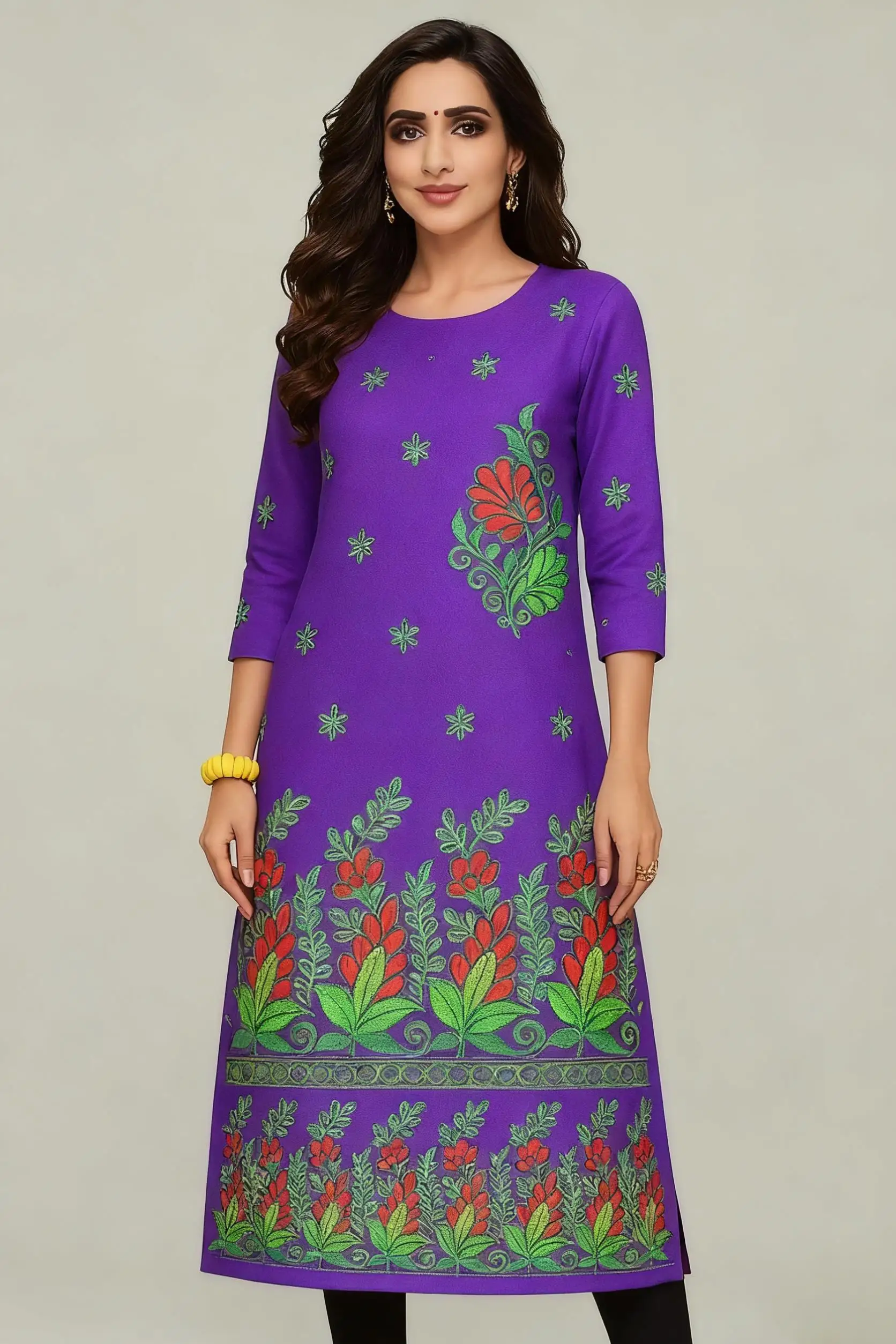 فستان مسلم 2026 كورت نسائي عصري وأنيق بحاشية شق كورتتا أنبوب مستقيم فستان متواضع غير رسمي Abito Donna Musulmana #4