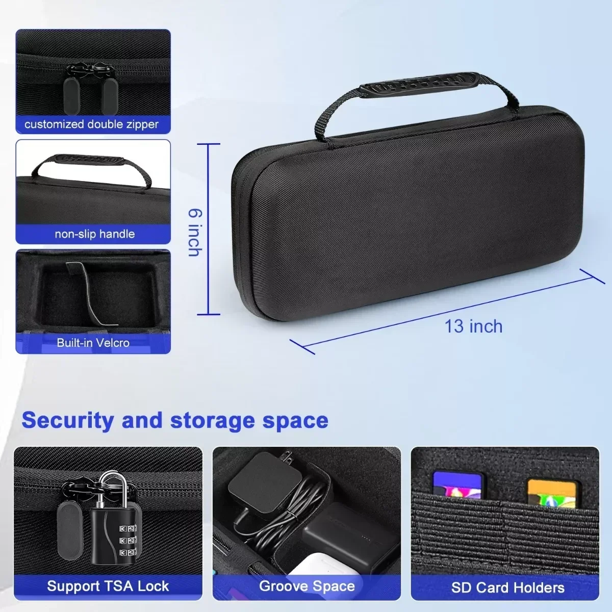 Storage Bag For Valve Steam Deck Game Console Handheld Waterproof Portable Travel Carrying Case Handbag TF Card Accessories Box