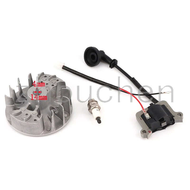 Suitable for Honda GX50 brush cutter ignition coil ignition module grass cutter magneto flywheel rotor high voltage package