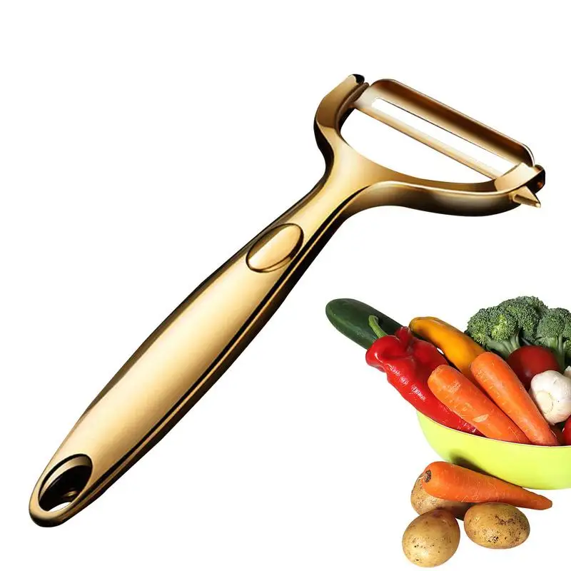 Stainless Steel Potato Peeler Handheld Potato Peeler Y-Shaped Vegetable Peeler Carrot & Potato Peelers Multifunctional Veggie