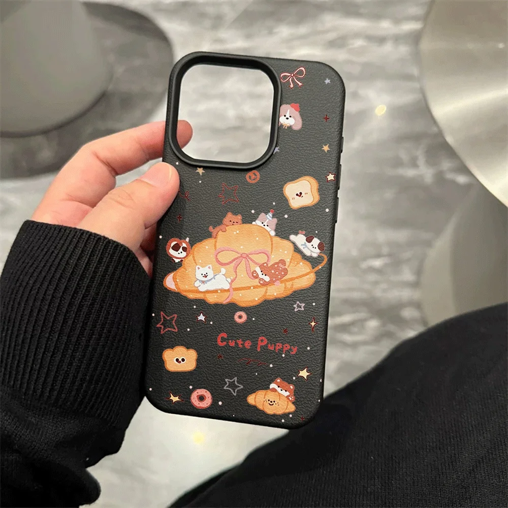 Cartoon-Brot-Tier-Handyhülle für iPhone 17 16 15 14 13 12 11 Pro Max 16 15 14 Plus 17 16 15 Pro 17Air Silikon-Matt-Abdeckung – Detail 8