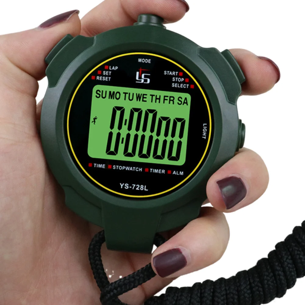 

Professional Handheld Digital Stopwatch Timer Outdoor Sports Training Timer Cooking Chronograph Stop Watch Timer Tools