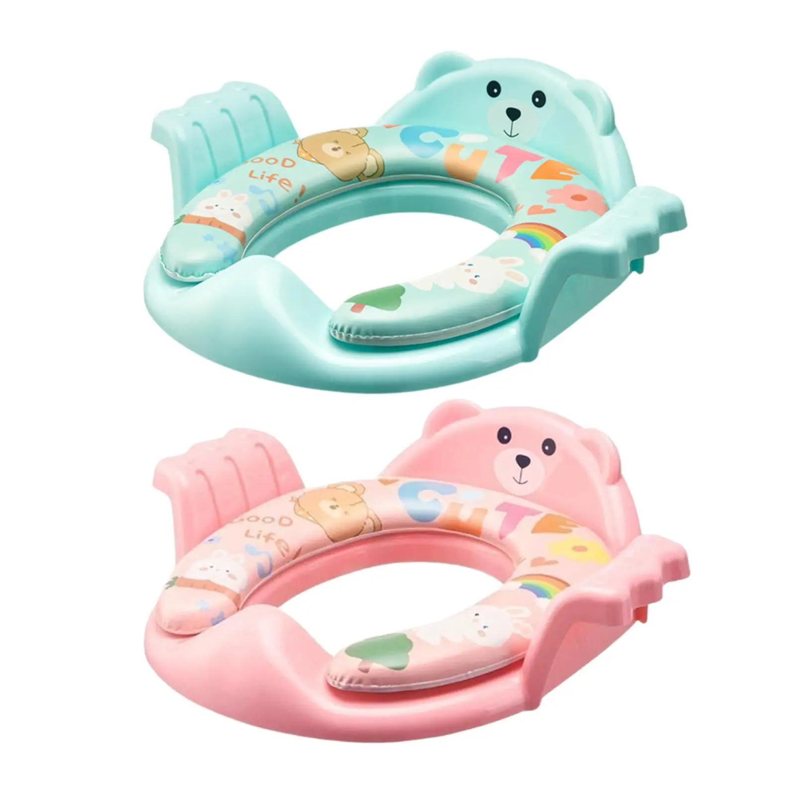 Toddler Toilet Seat Pad Toilet Seat Cover Soft Stable Universal for Boys Girls Fits Most Toilets Travel Potty Seat for Indoor