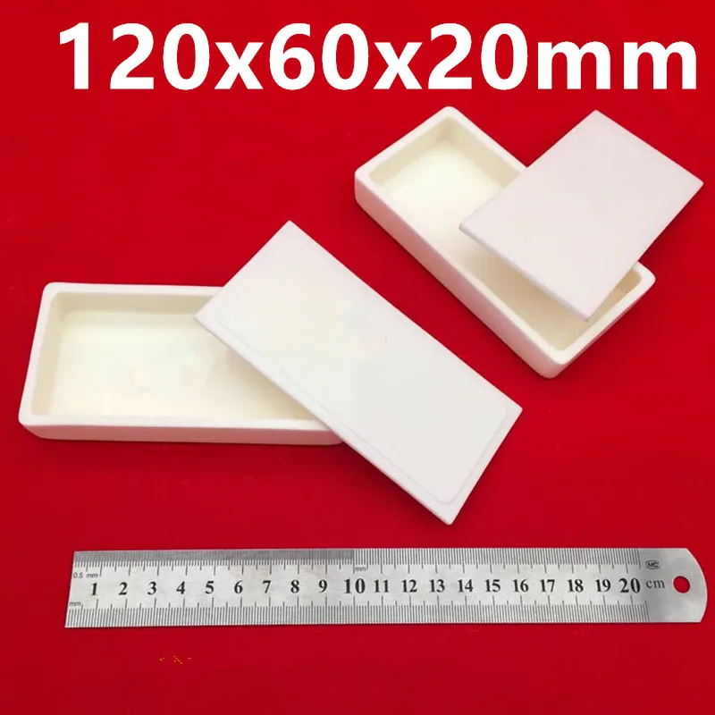 Alumina Corundum crucible/with lid rectangular corundum crucible/Al2O3 ceramic crucible/Analytical, research crucibles