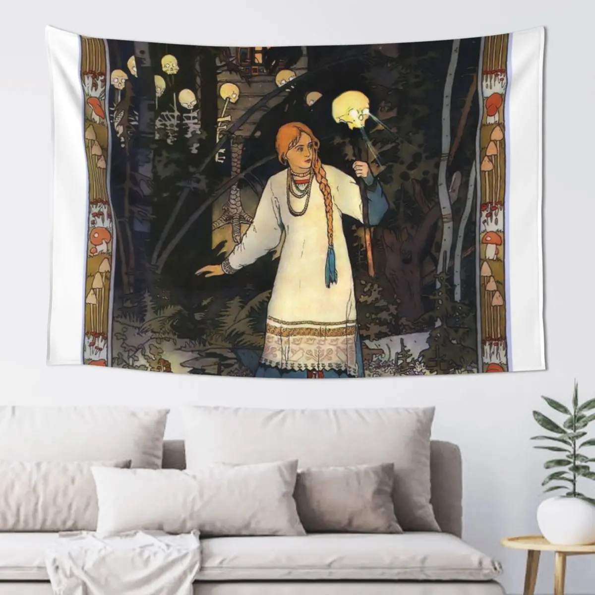 

Vivid Retro - Vasilisa Tapestry Room Aesthetic Wall Hanging Decorative Wall Mural Tapestry