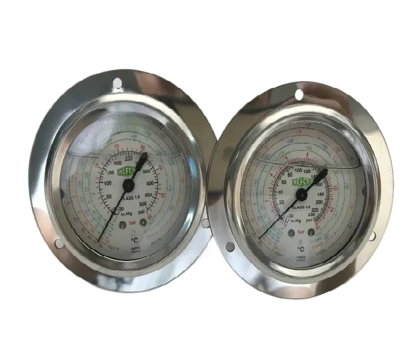 Swiss original import REFCO R22 waco pressure oil meter R134a refrigerant high Pressure pressure gauge