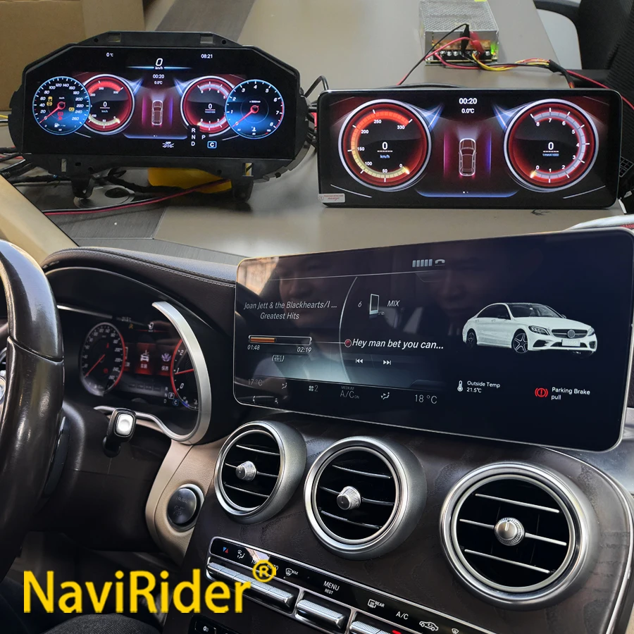 12,8-Zoll-Bildschirm oder 12,3-Zoll-LCD-Digital-Dashboard-Cluster für Mercedes Benz GLA CLA 2014-2019 Instrumenten-Cockpit-Navigation