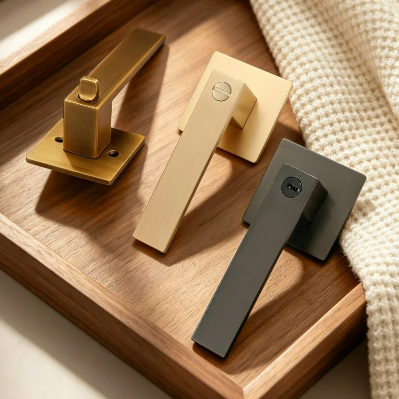 Simple Bathroom, Kitchen, Mechanical Silent Door Lock, High-end Feeling, Bedroom Anti Reverse Lock, Single Tongue Door Lock