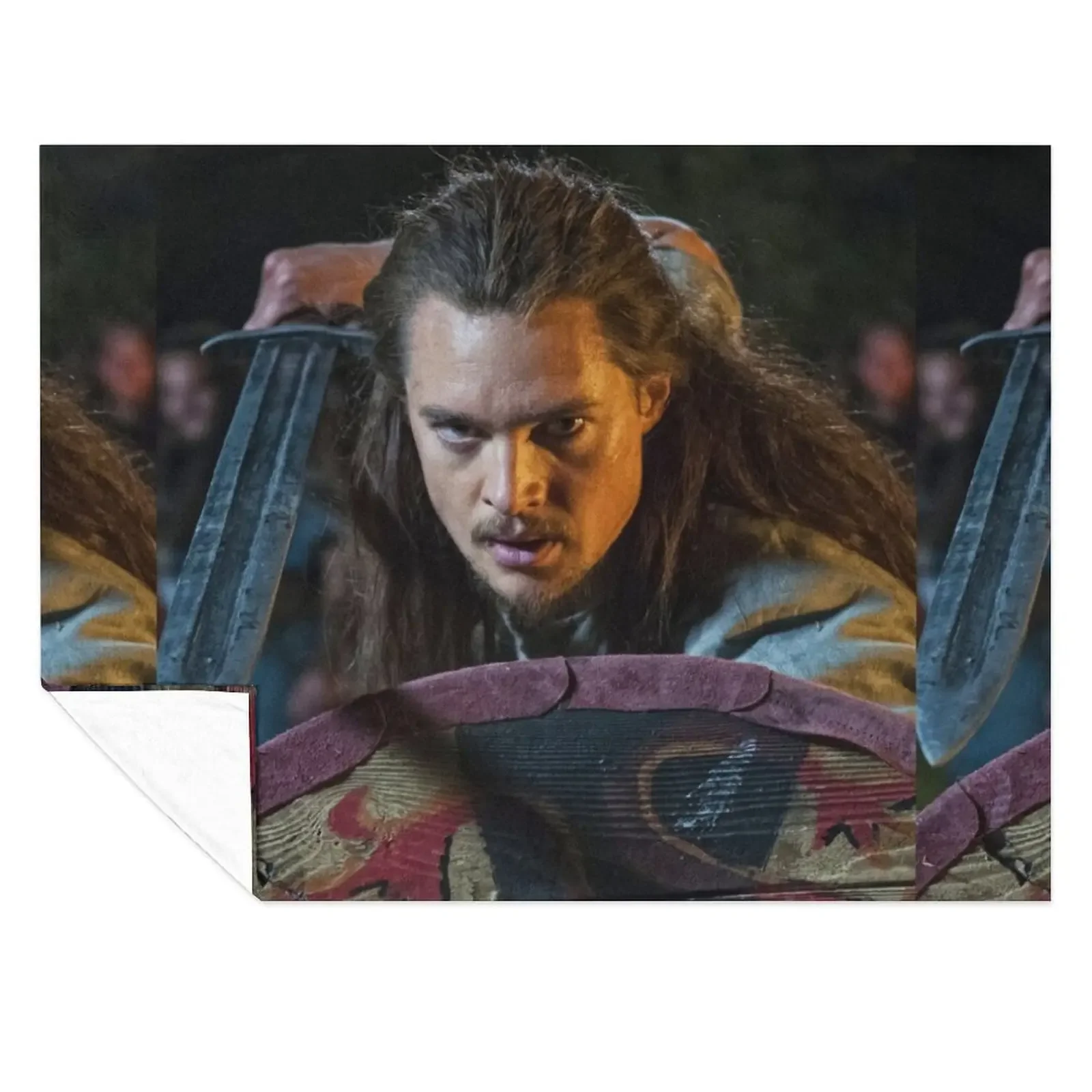 

Uhtred of The Last Kingdom Throw Blanket Picnic Designers Tourist Furry Blankets