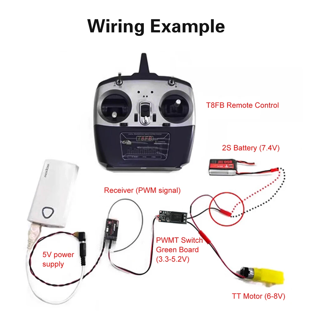 PWM Relay Switch for RC Models 5-18V Input High Voltage Control With Adjustable 200ms-30000mS Delay Timer Motor Controller
