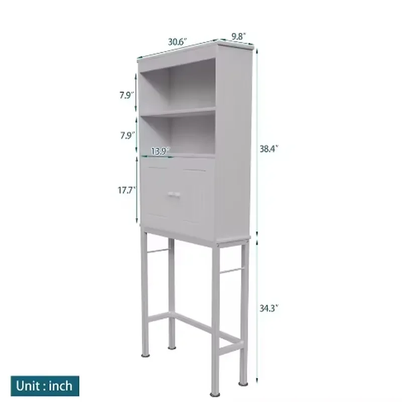 Hot Selling Laundry Shelf Over Toilet Washing Machine Storage Rack Above Washer Dryer Standing Bathroom Organizer Storage