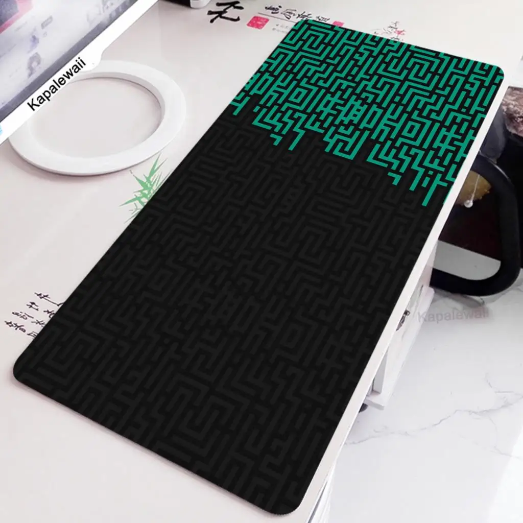 

2023 New Mouse Pad Gamer Large Black And White Mousepad XXXL Locking Edge Mouse Mat Game Carpet Rubber Keyboard Pads 50x100cm