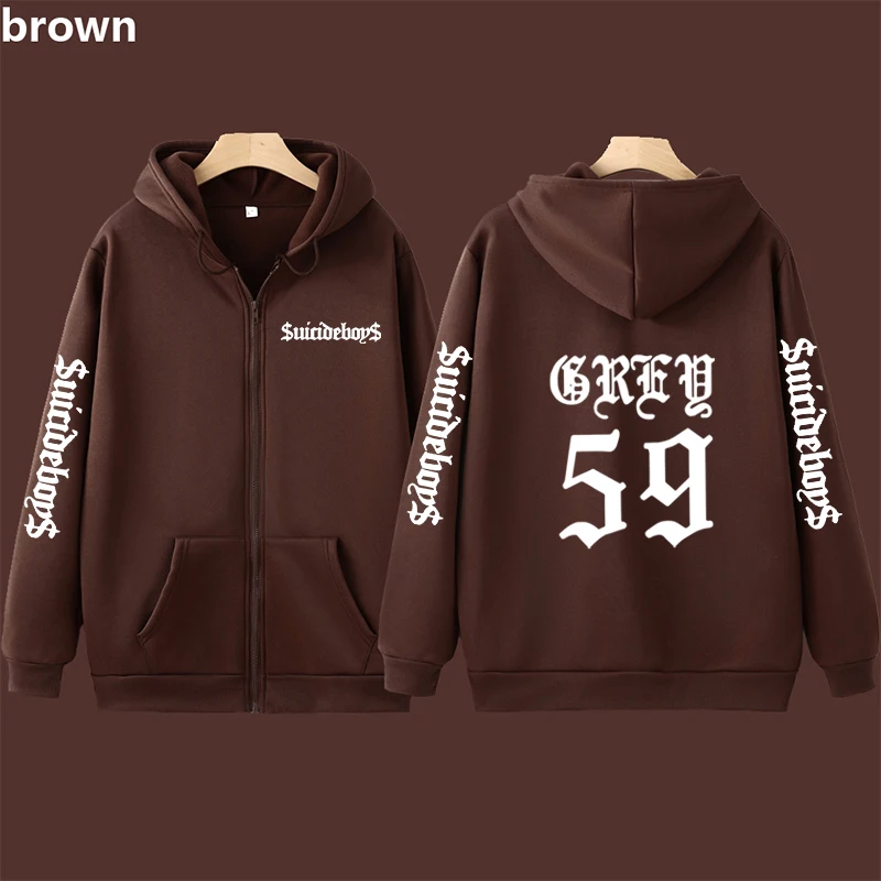 Suicideboys G59 Zipper Sweatshirt  Suicideboys Gift to Fans Hip-Hop Style O-Neck Sweatshirt  Suicideboys Peripheral Goods Winter