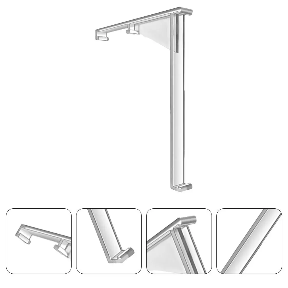 

8Pcs Clear Plastic Curtain Valance Clips Vertical Blind Replacement Hidden Bracket Outside Installation Window Treatment