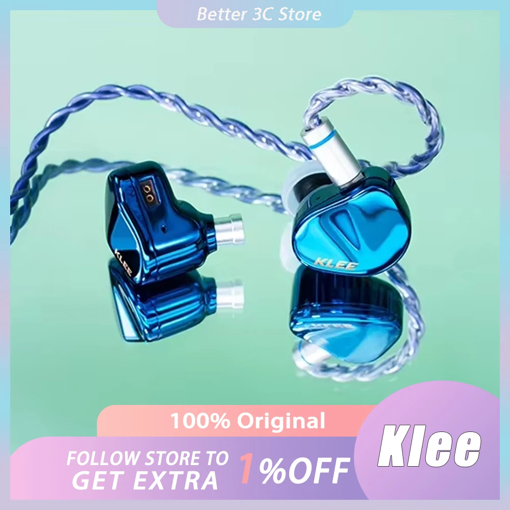 

Ibasso Klee Wired Earphones In Ear 4.4balanced Stainless Steel Case Custom Dynamic Driver Bass Super Low Bass Hifi Earbud