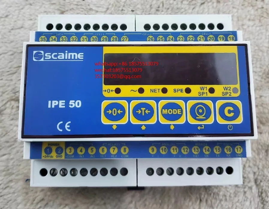 

FOR SCAIME IPE50 DIN 2S ANA Weighing Display Instrument 1 PIECE