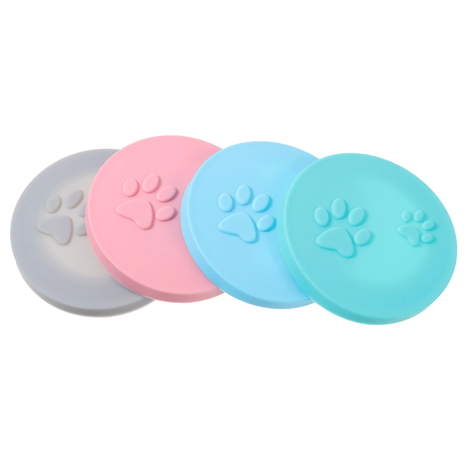 

4pcs Cat Dog Food Can Lids Silicone Can Covers for Food Storage Container cat can lid pet can cover pet food container cover