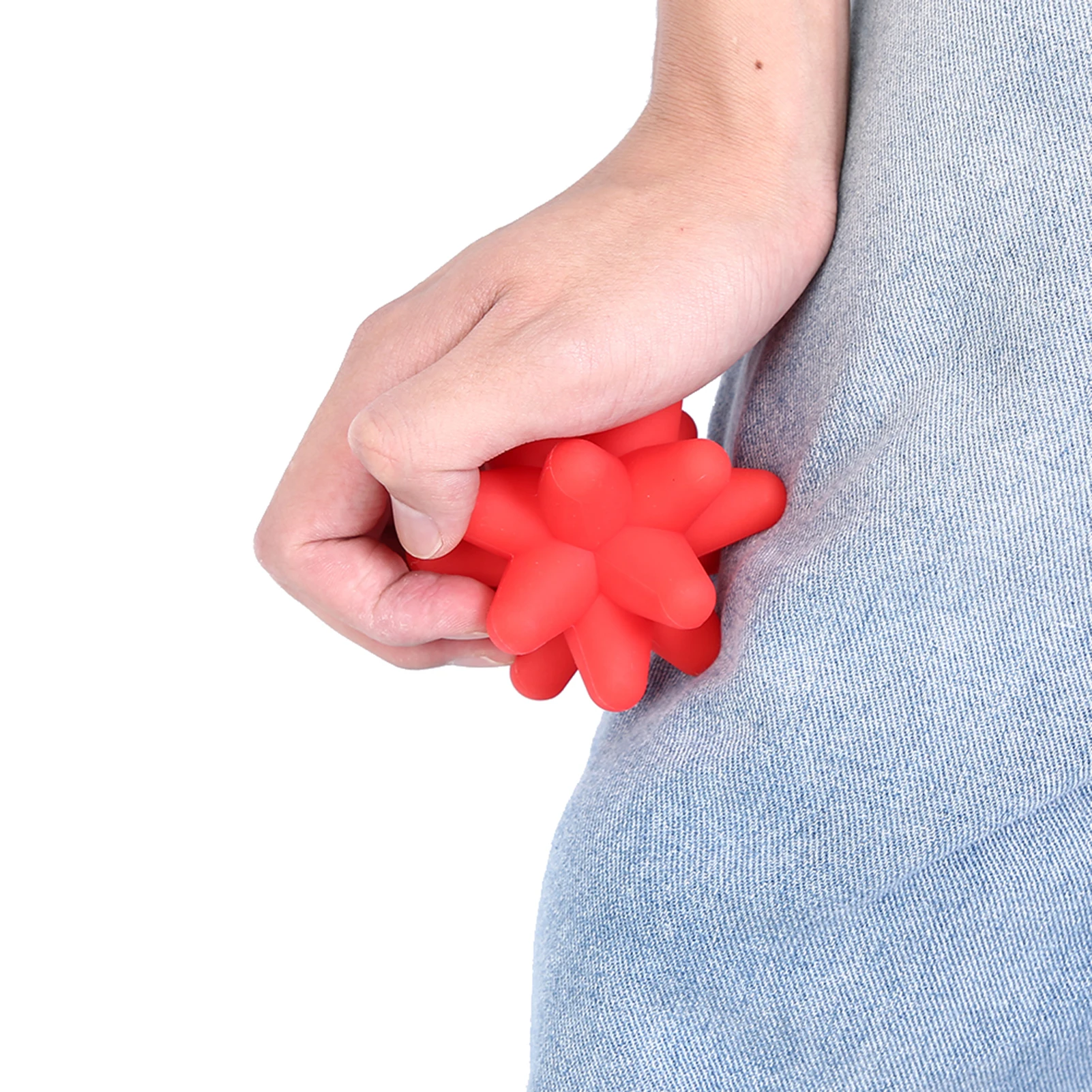 

2 Colors Acupoint Massage Ball Muscle Release Deep Tissue Massage Silicone Fitness BallRed