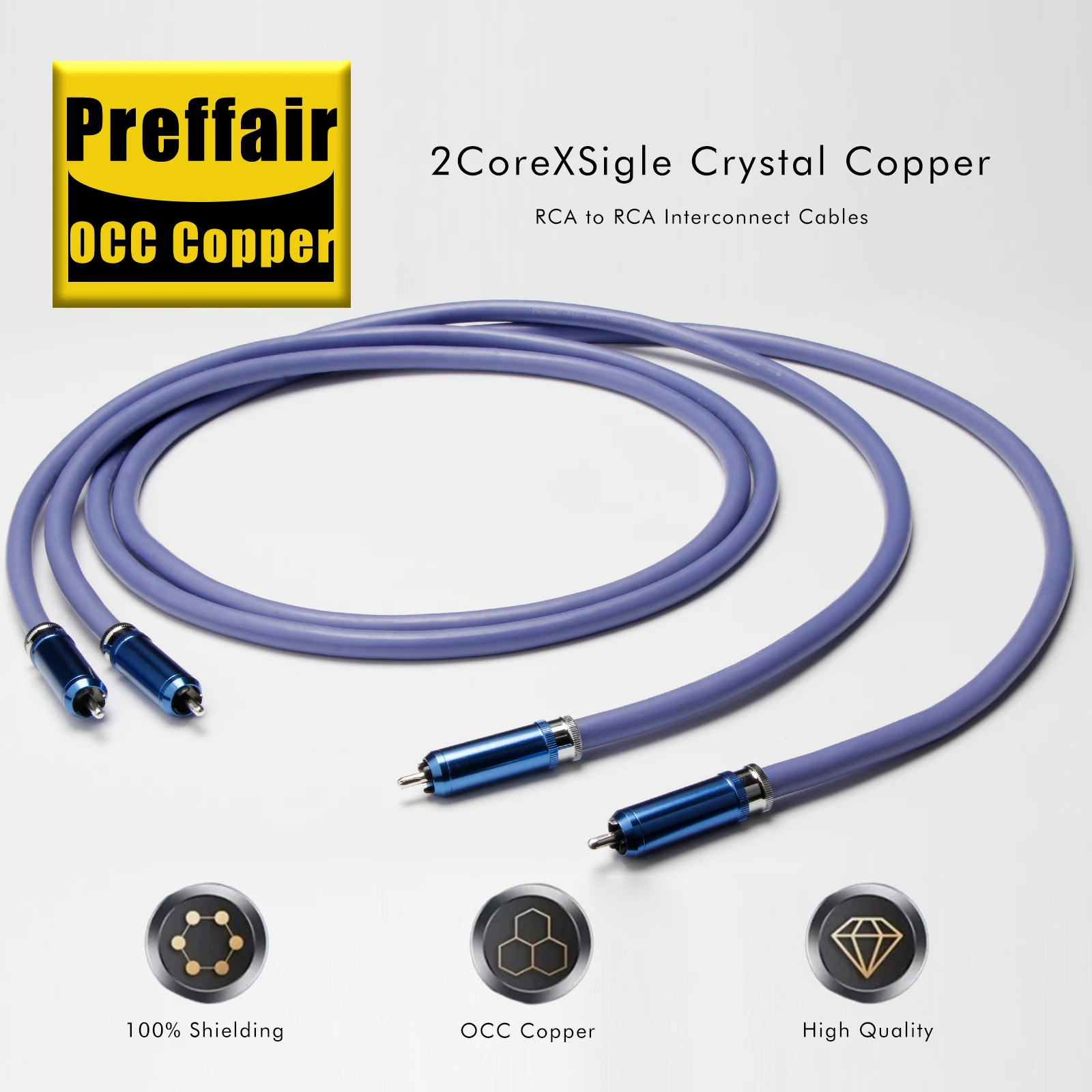 

Новый Hi-Fi аудиокабель Preffair OCC RCA: Hi-End RCA-RCA удлинительный кабель для подключения ЦАП и предусилителей