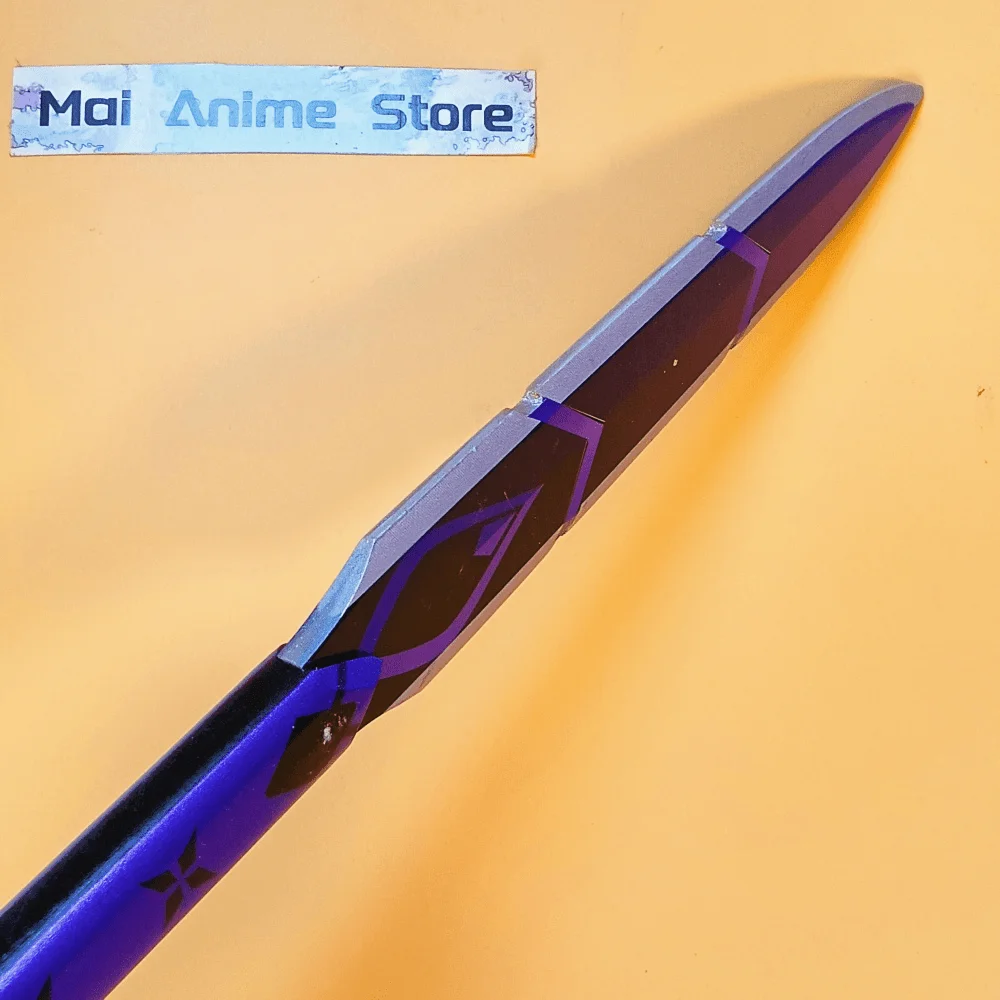 Genshin-espada de Anime Katana de impacto de 19,7 pulgadas, espada samurái Original, tamaño Real japonés, accesorio de Cosplay, cuchillo Ninja de madera, juguete para regalo