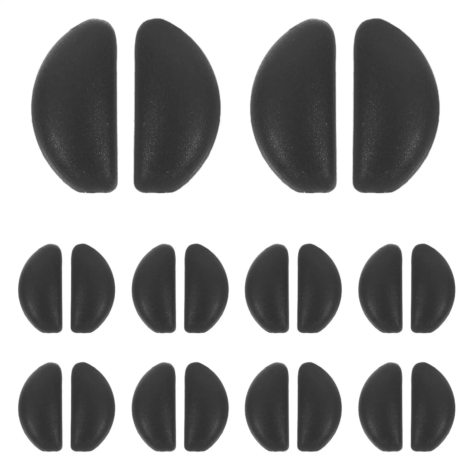 

10 Pairs Drop Shape Silicone Nose Pads Soft Cushion Reusable Non Slip Comfortable Fit Eyewear Accessories Suitable for Glasses