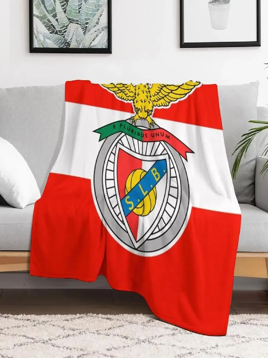 Benfica Soft Throw Blanket Warm and Cozy for Winter Nights Perfect as Bed Throws or Sleeping Bag Blankets