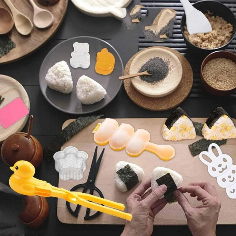 Easy to Use Duck Shaped Rice Ball Press Rice Ball Clip Lunch Maker Moulds drop ship