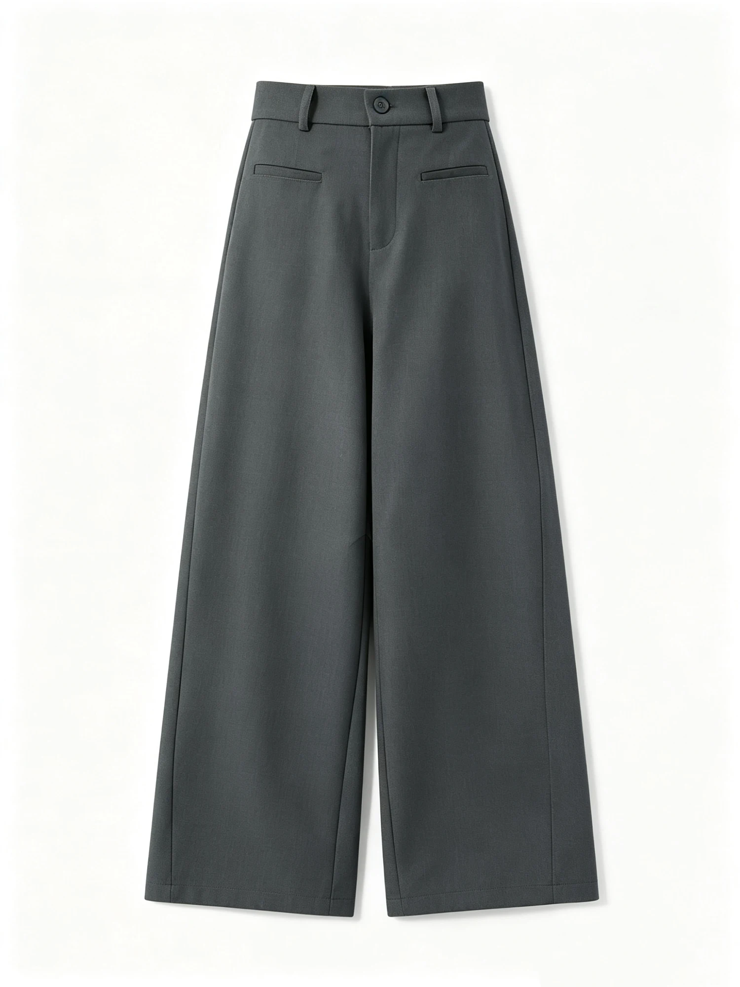 

Women's Grey Wide Leg Suit Pants Vintage Grunge Hiphop High Waist Loose Casual Wide Leg Straight Trousers for Women Summer 2026