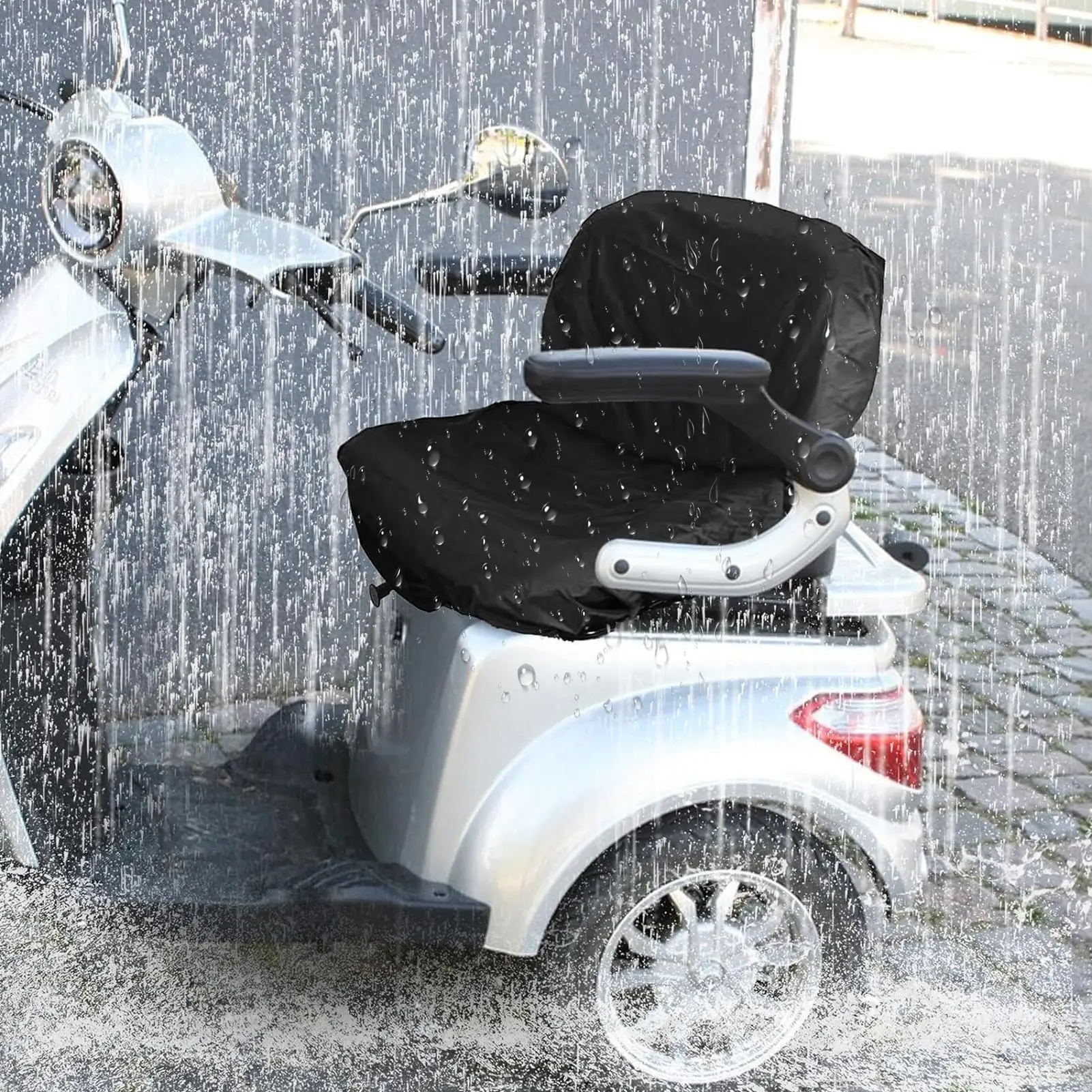 

Cover For Mobility Scooter Stain Resistant Wheelchair Cover Waterproof Mobility Scooter Protector For Travel Outdoors Home