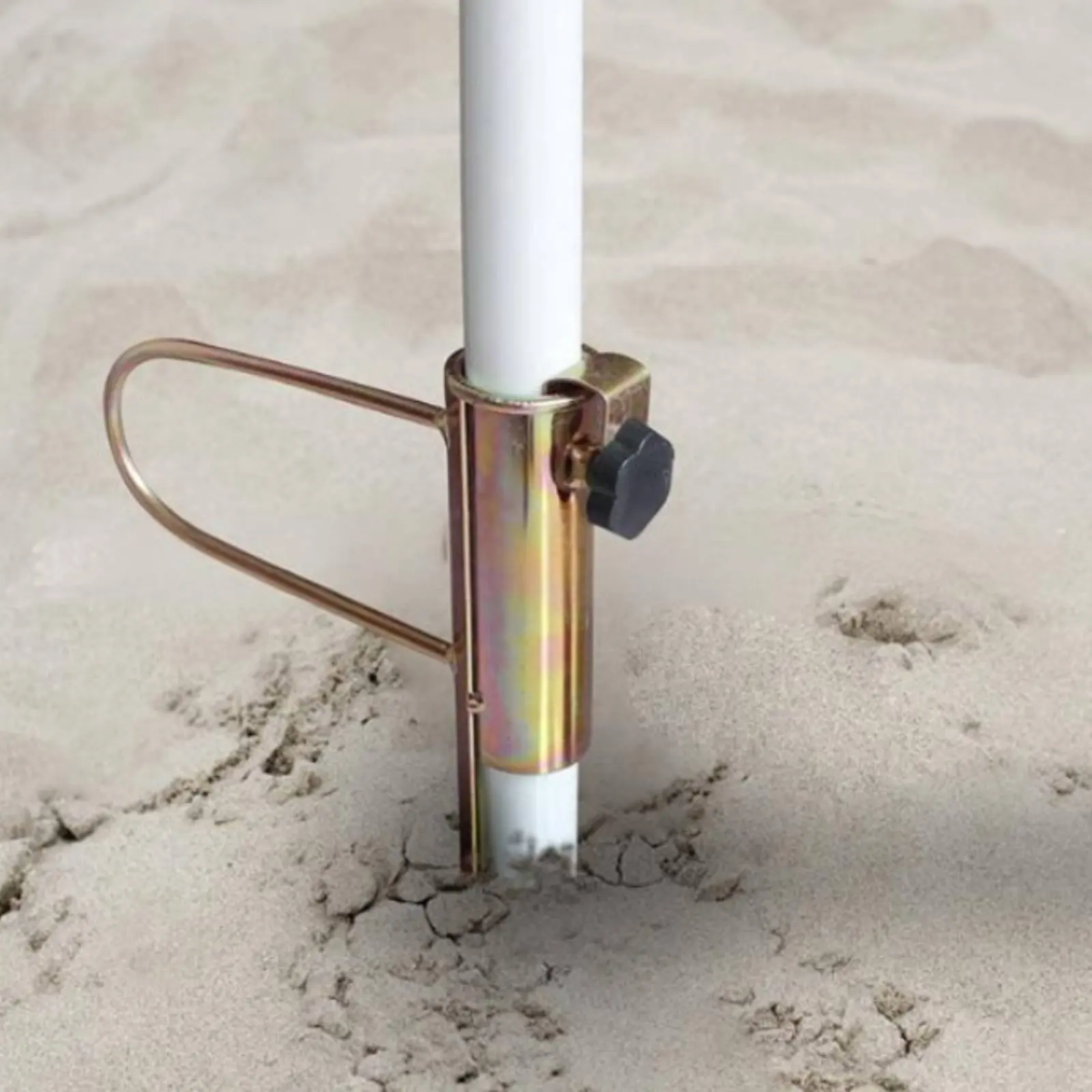 

Umbrella Ground Stake Multi-Surface Use Beach Umbrella Sand Anchor Screw-in Pole Holder Easy Installation for Camping, Fishing