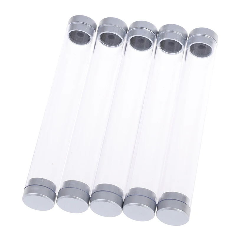 Kristall transparente Kunststoff Stift Box Geschenk box Metall Stift Box transparente Stift Fall