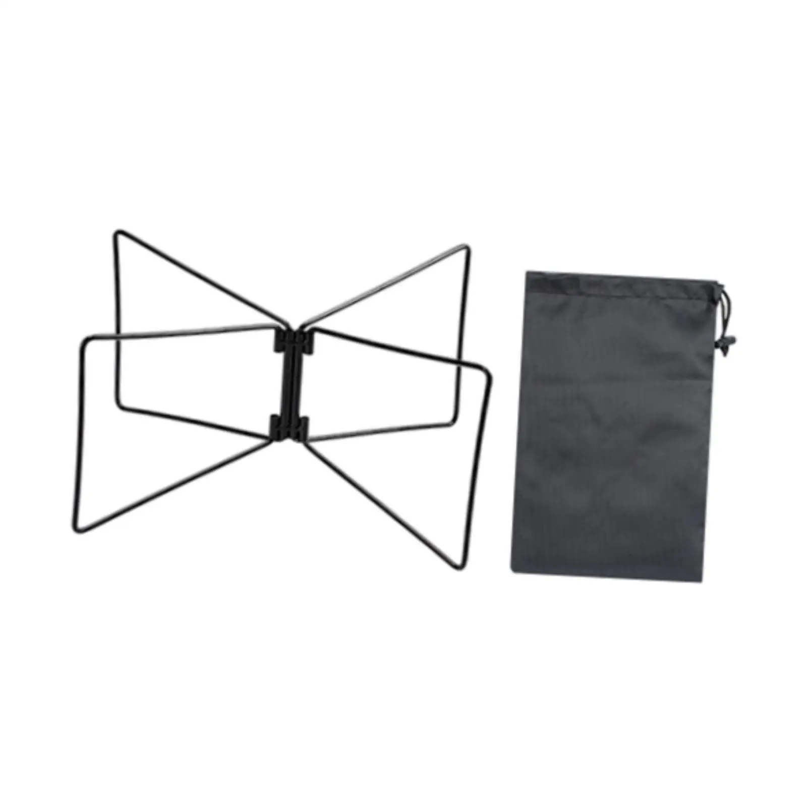 Foldable Camping Cooler Rack, Heavy Duty BBQ Cooler Stand with Storage Pouch, Versatile Steel Carrier