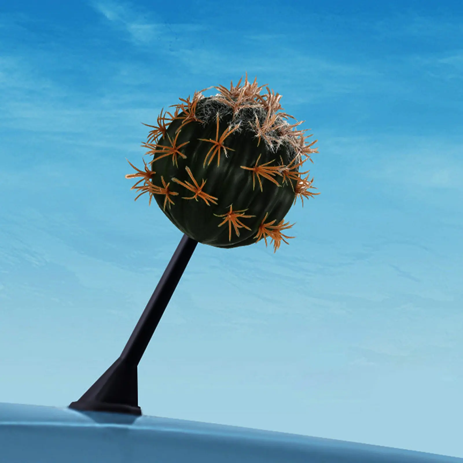 

2Pcs Cute Cartoon Cactus Car Antenna Topper for Vehicles Suv Truck Auto Mirror Dangler Exterior Decoration Car Accessory Antenna