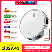 ILIFE V20 Robot Vacuum Cleaner, 5000Pa suction, SOF LiDAR Smart Navigation, APP Control, Customizable cleaning, Self charging