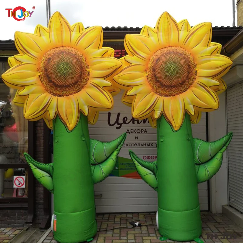 

Надувной гигантский подсолнух высотой 3м, 4м, 5м / Многоцветный большой надувной цветок для наружного декора